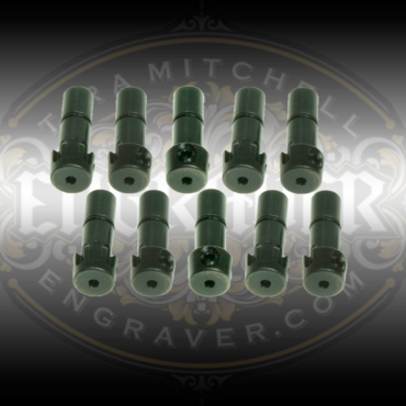 10 Pack of Universal Collets with a 1/16 inch graver bore for the PulseGraver™ available at Engraver.com.