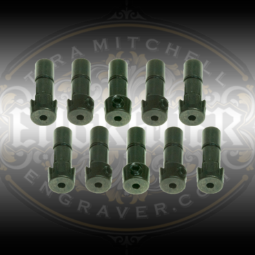 10 Pack of Universal Collets with a 3/32 inch graver bore for the PulseGraver™ available at Engraver.com.